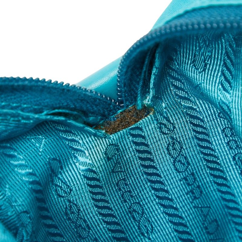 Prada Turquoise Blue Nylon Shoulder Bag — view 9