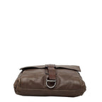 Prada Logo Crossbody Shoulder Bag Brown Leather — view 3