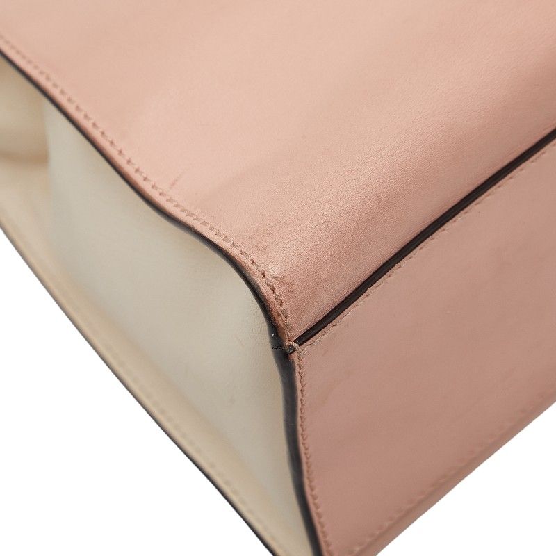Gucci Bamboo Pearl 2-Way Shoulder Bag Pink Ivory Leather — view 5