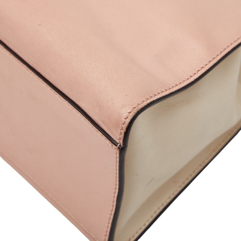 Gucci Bamboo Pearl 2-Way Shoulder Bag Pink Ivory Leather — view 4