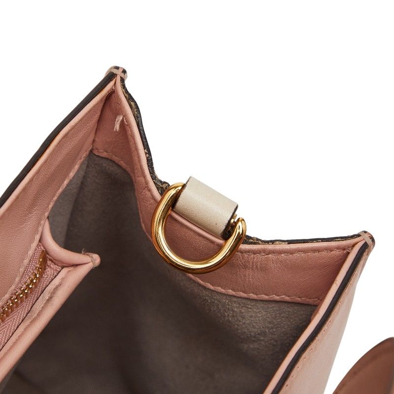 Gucci Bamboo Pearl 2-Way Shoulder Bag Pink Ivory Leather — view 8