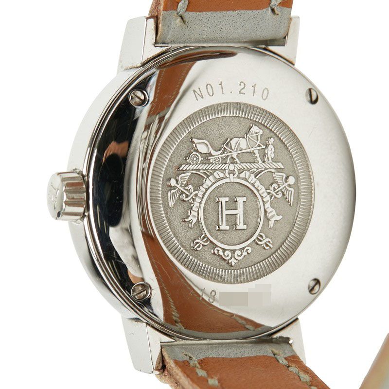 Hermes Nomade Silver Gray Stainless Steel Leather Shoulder Bag — view 4