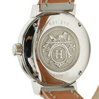 Hermes Nomade Silver Gray Stainless Steel Leather Shoulder Bag — view 4