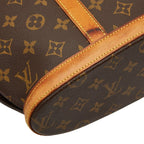 Louis Vuitton Monogram Babylon Brown Leather Tote — view 5