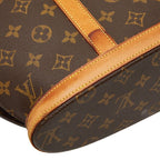 Louis Vuitton Monogram Babylon Brown Leather Tote — view 7