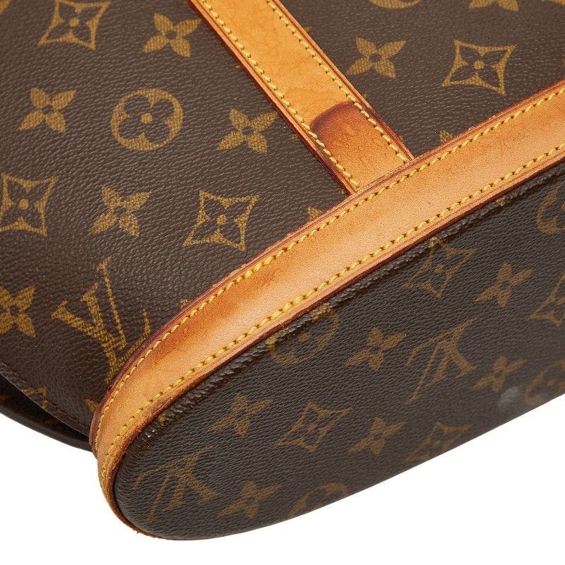 Louis Vuitton Monogram Babylon Brown Leather Tote — view 7