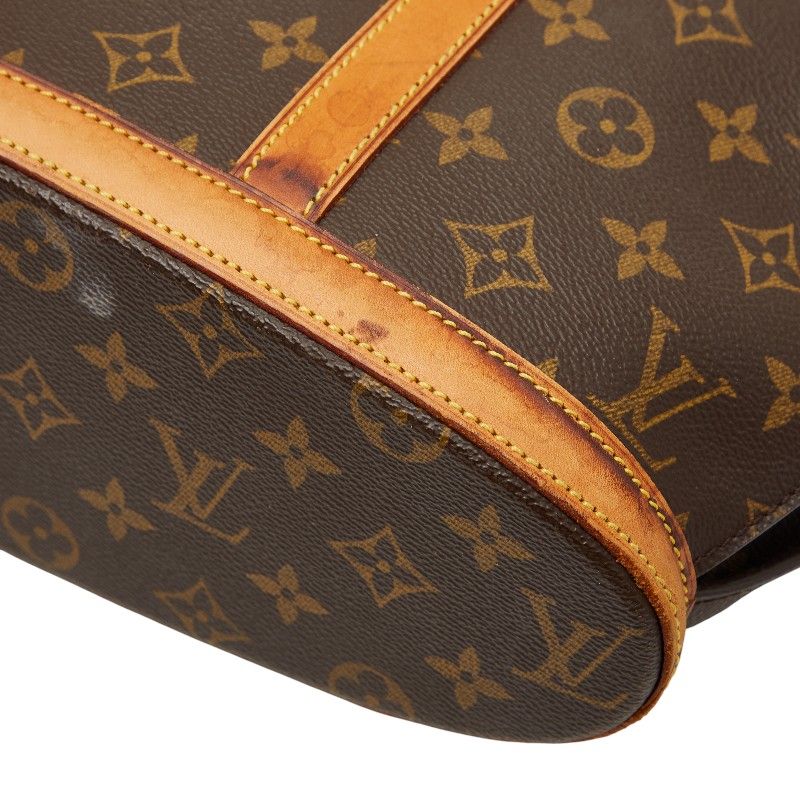 Louis Vuitton Monogram Babylon Brown Leather Tote — view 4