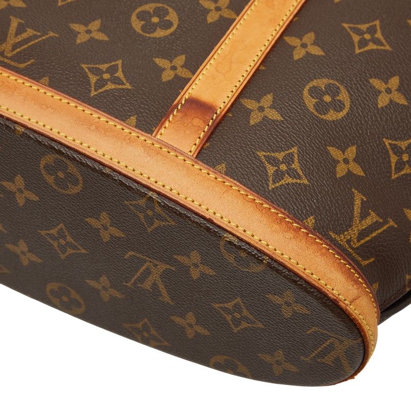 Louis Vuitton Monogram Babylon Brown Leather Tote — view 6