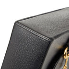 Gucci Horsebit Black Leather Shoulder Bag — view 4