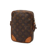 Louis Vuitton Monogram Danube Crossbody Shoulder Bag Brown Leather — view 2