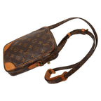 Louis Vuitton Monogram Danube Crossbody Shoulder Bag Brown Leather — view 9