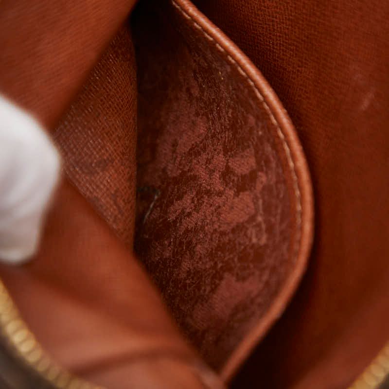 Louis Vuitton Monogram Danube Crossbody Shoulder Bag Brown Leather — view 7