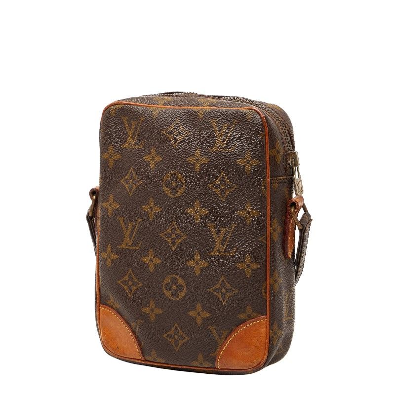 Louis Vuitton Monogram Danube Crossbody Shoulder Bag Brown Leather — view 2