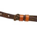 Louis Vuitton Monogram Danube Crossbody Shoulder Bag Brown Leather — view 7