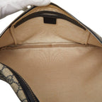 Gucci GG Supreme Belt Bag Beige Navy Leather — view 9