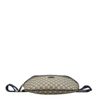 Gucci GG Supreme Belt Bag Beige Navy Leather — view 3