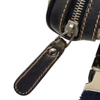 Gucci GG Supreme Belt Bag Beige Navy Leather — view 8