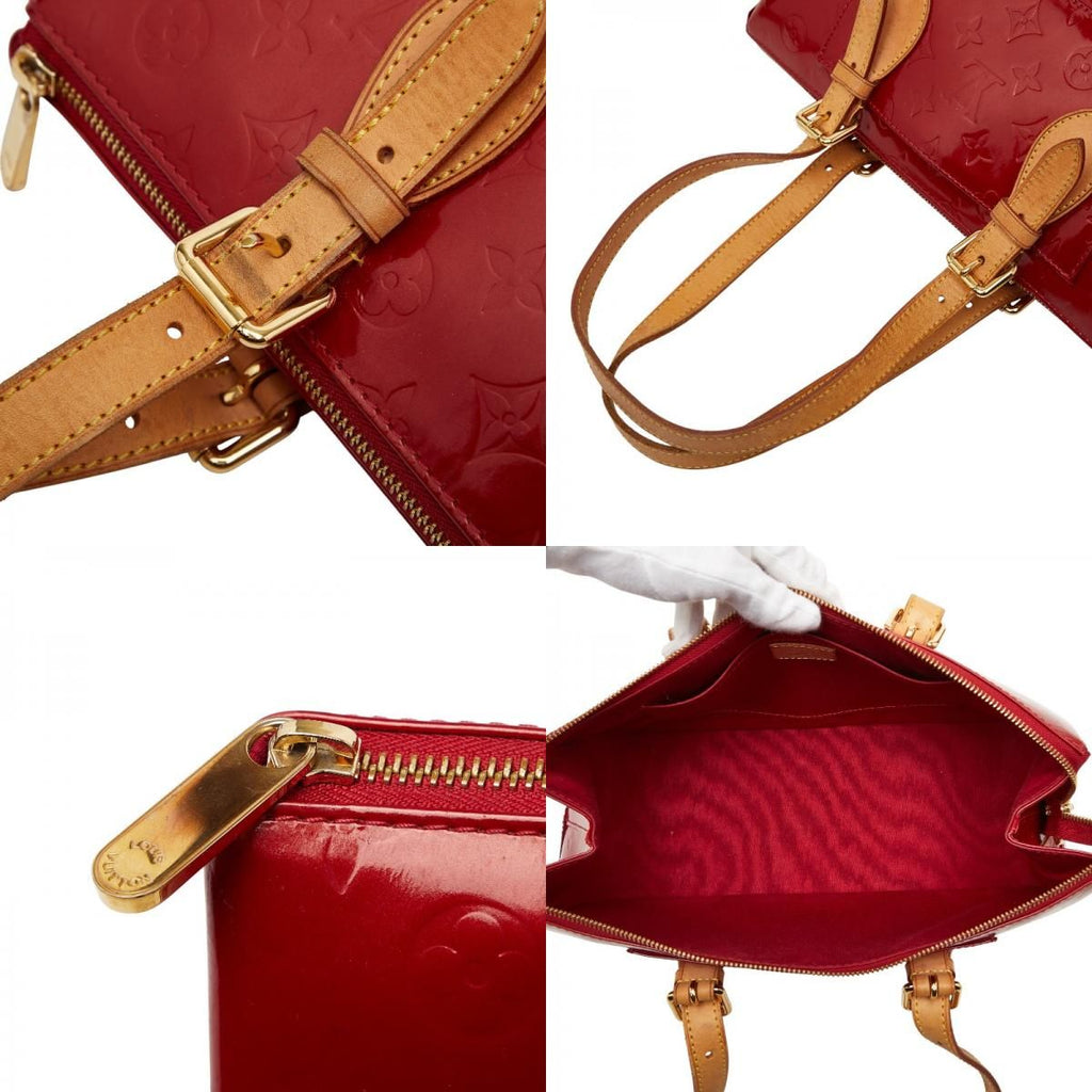Louis Vuitton Monogram Vernis Rosewood Avenue Pomme D'amour Red Patent Handbag — view 9