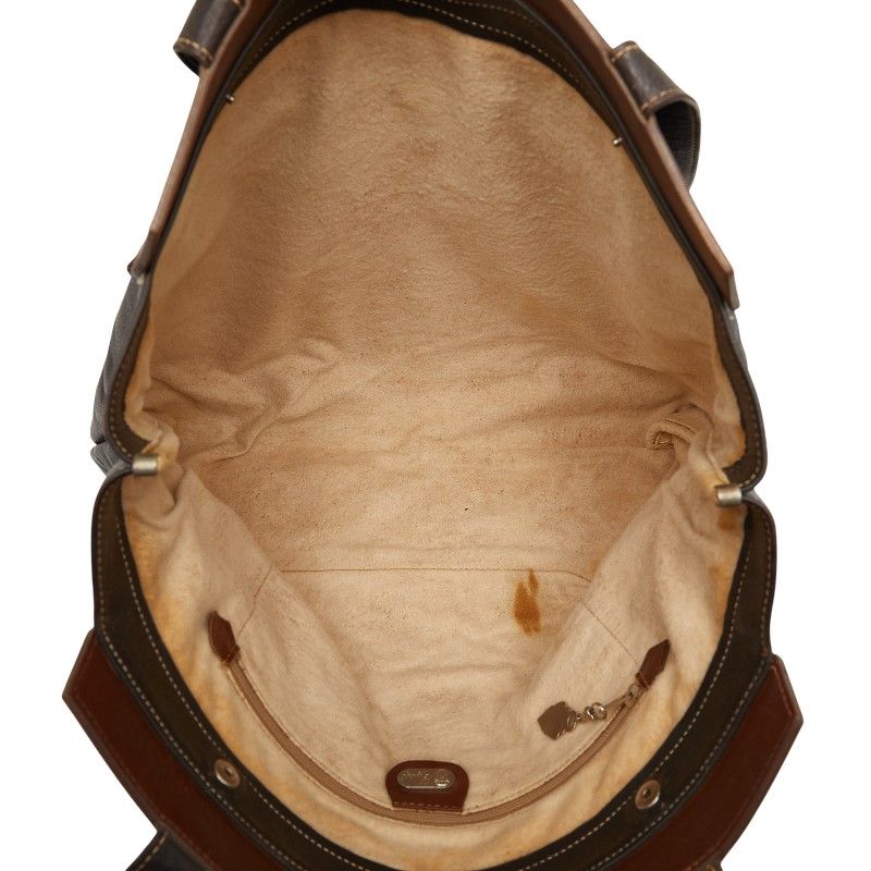Gucci Interlocking Tote Shoulder Bag Brown Leather — view 9