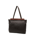 Gucci Interlocking Tote Shoulder Bag Brown Leather — view 2