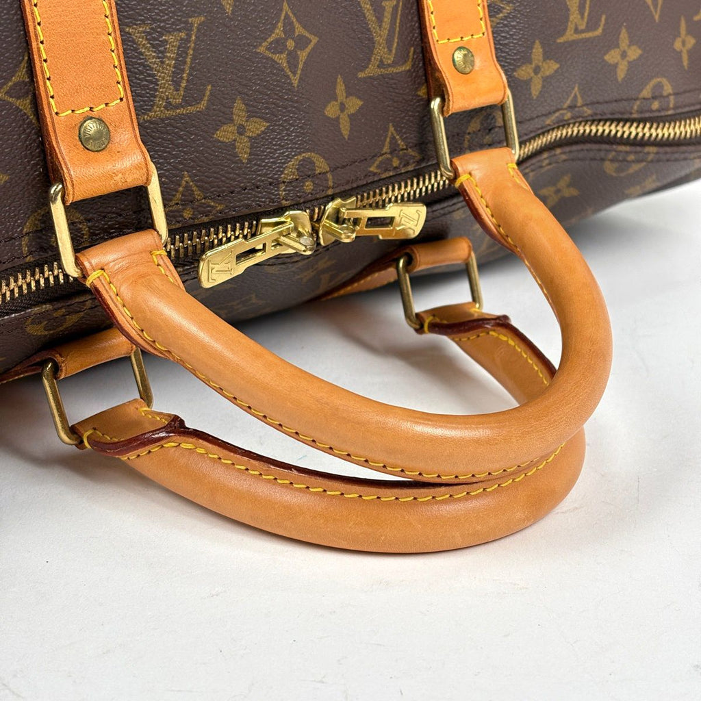 Louis Vuitton Keepall Bandouliere 50 Boston Bag Monogram Brown — view 9