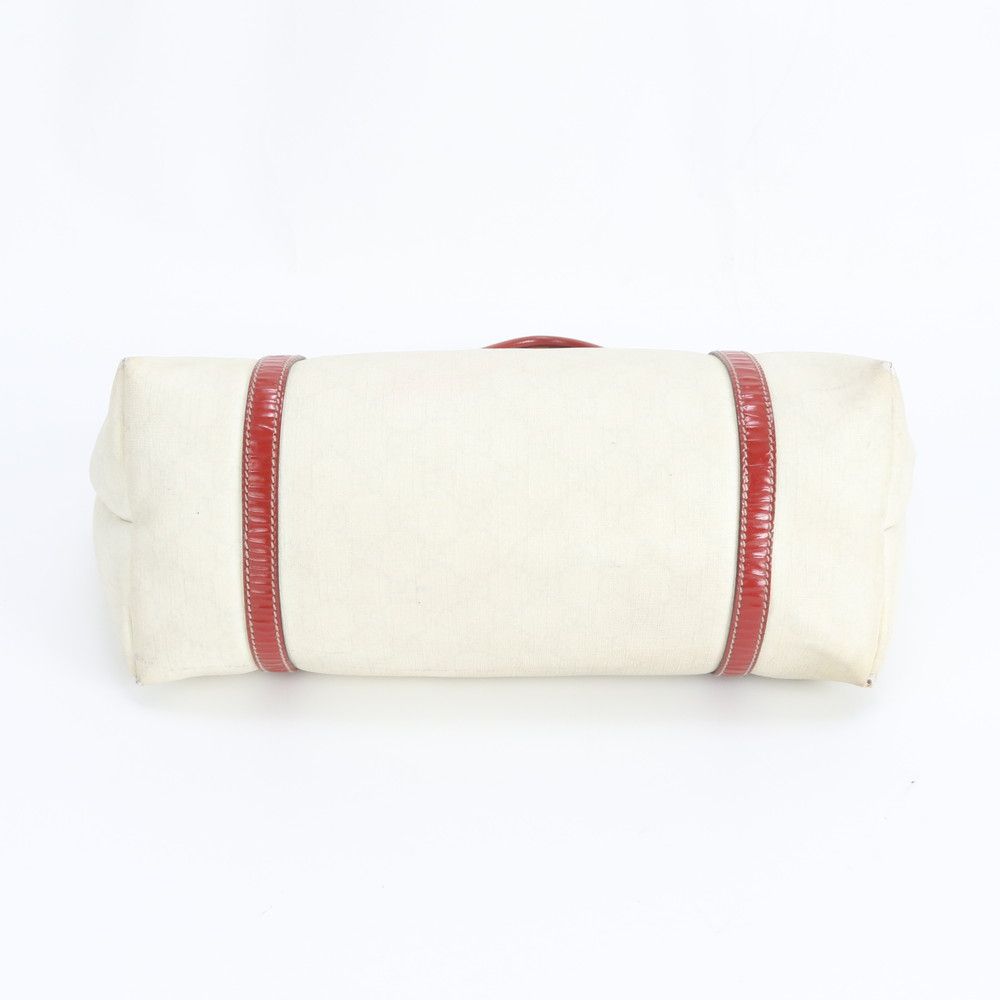 Gucci GG Supreme Tattoo Heart Leather Tote Shoulder Off-white X Red — view 6
