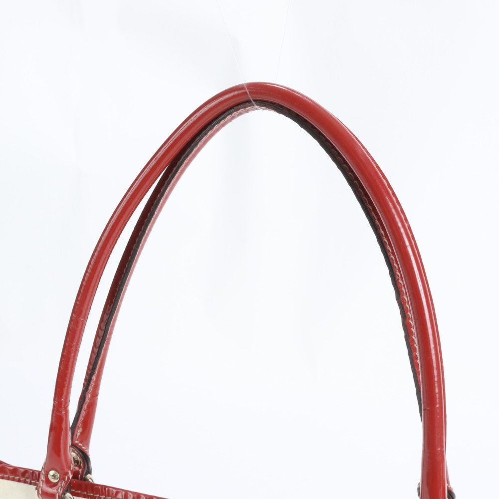 Gucci GG Supreme Tattoo Heart Leather Tote Shoulder Off-white X Red — view 2