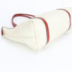 Gucci GG Supreme Tattoo Heart Leather Tote Shoulder Off-white X Red — view 4