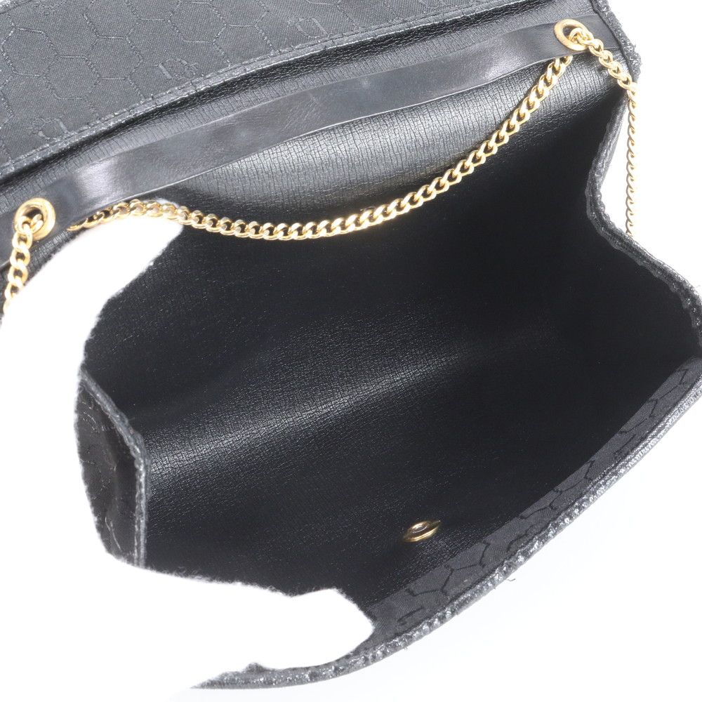 Dior Honeycomb Pattern Chain Leather Nylon Shoulder Bag — view 7