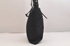 Saint Laurent Shoulder Tote Bag Canvas Leather Black — view 5