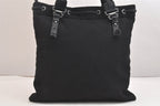 Saint Laurent Shoulder Tote Bag Canvas Leather Black — view 3