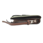 Loewe Vertical Bifold Wallet Leather Green X Brown — view 3