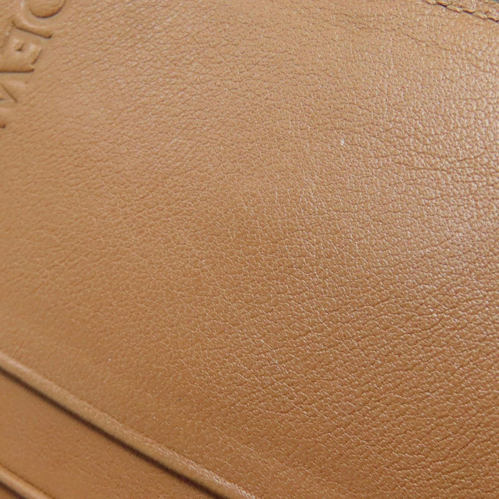 Loewe Vertical Bifold Wallet Leather Green X Brown — view 9
