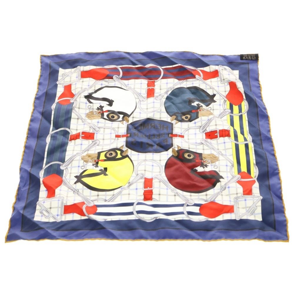 Hermes Carre Gavroche Tattersole Silk Scarf Multi — view 2