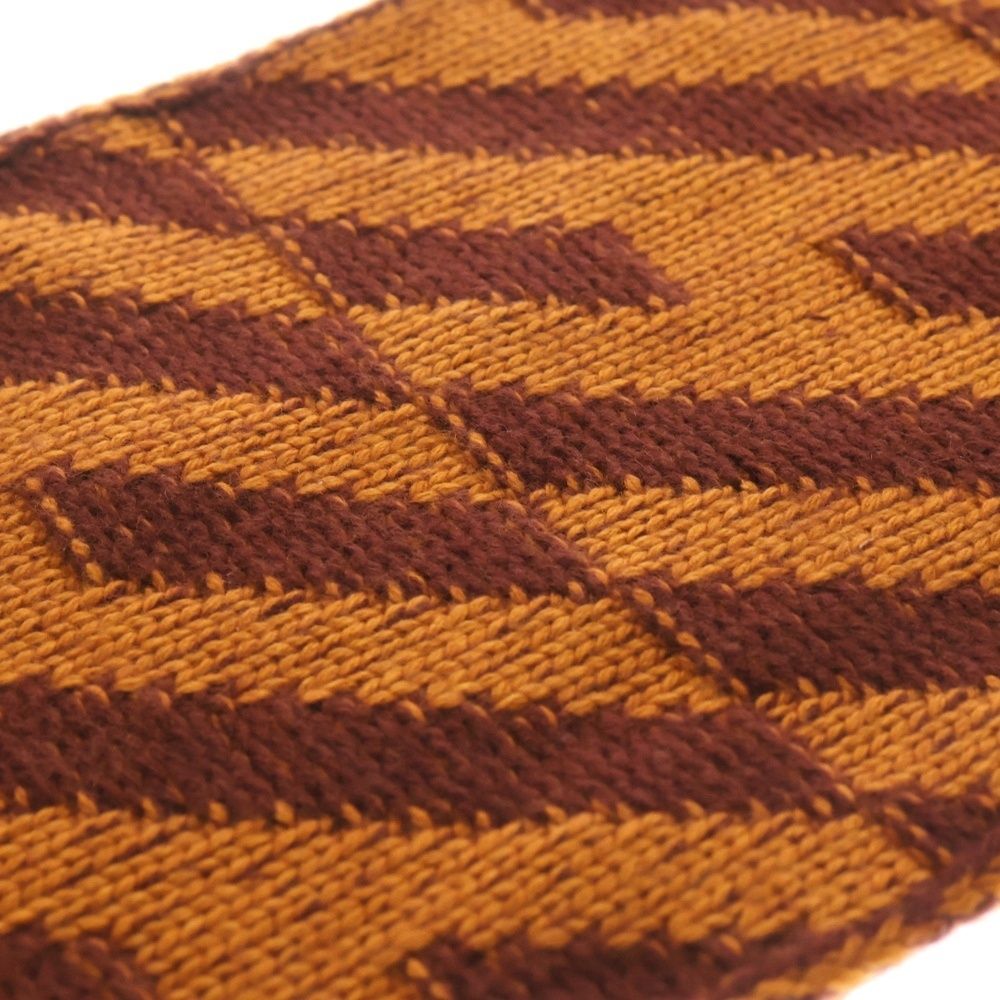 Hermes Lambskin Leather Fringe Logo Scarf — view 6