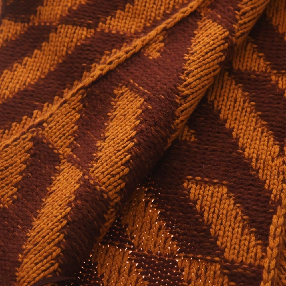 Hermes Lambskin Leather Fringe Logo Scarf — view 4