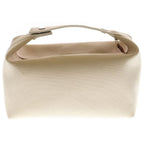 Hermes Brid-a-brac GM Silver Logo Button Canvas Handbag Pouch — view 2