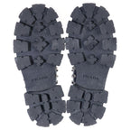 Prada Monolith Brushed Leather Studded Loafers Black — view 5