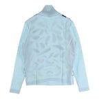 Hermes Twill Lane Plumes Turtleneck Light Blue 36 Flat — view 2