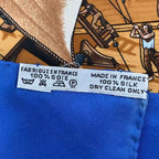 Hermes Scarf Silk Carre 90 Christophe Colomb Decouvre L'amerique 12 Octobre — view 7