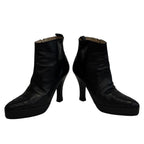 Chanel Short Boots Leather , Wrinkles Fluffing — view 7