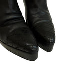 Chanel Short Boots Leather , Wrinkles Fluffing — view 5