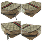 Gucci Vintage Sherry Clutch Beige Brown — view 4