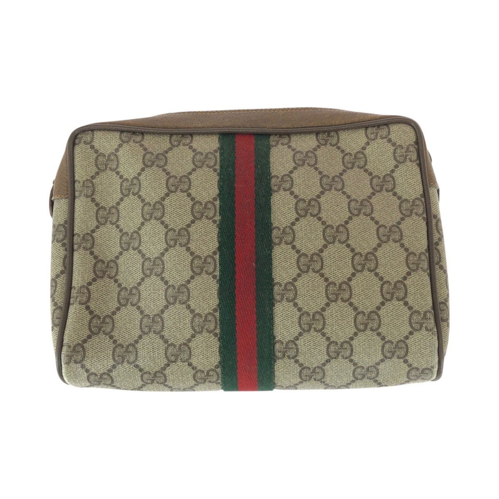 Gucci Vintage Sherry Clutch Beige Brown — view 2