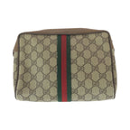 Gucci Vintage Sherry Clutch Beige Brown — view 2