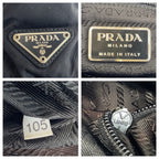 Prada Tessuto Black Nylon Shoulder Bag Tote — view 4