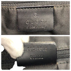 Gucci Bamboo GG Pattern Black Silver Nylon Tote — view 4