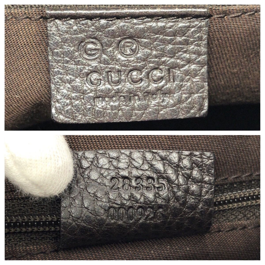 Gucci Hobo Brown Dark Silver GG Canvas Leather — view 4