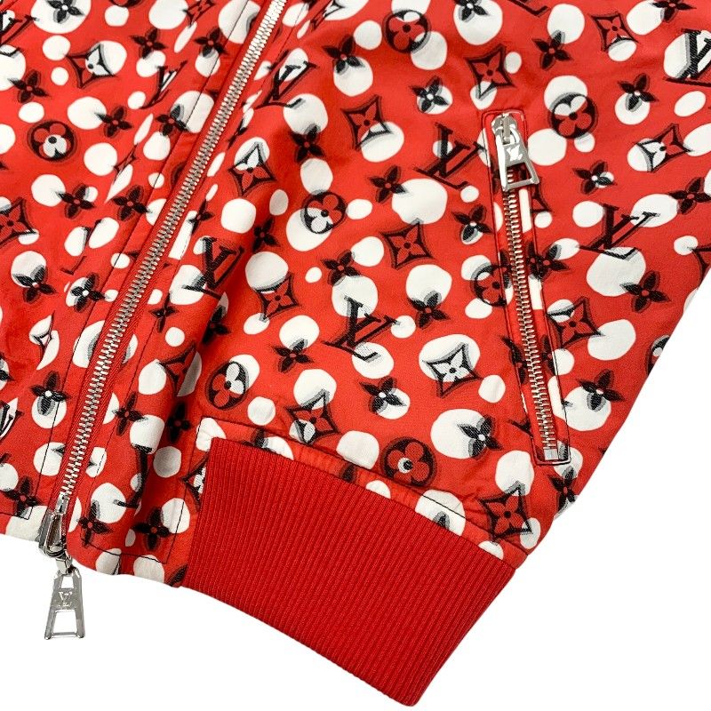 Louis Vuitton Black Red Yayoi Kusama Monogram Infinity Dot Jacket White — view 6