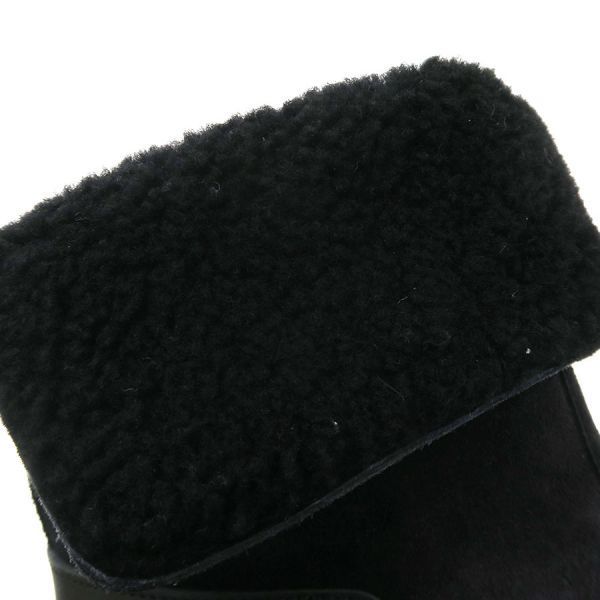 Hermes Moutonbutts Heel Suede Black — view 4